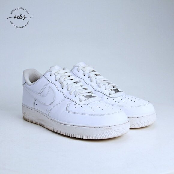 Nike‎ Air Force 1 Low \'07 Leather White Men 11.5 main image 4
